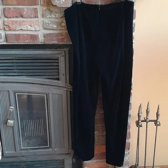 Xscape Velvet Embroidered Slacks - Picture 4 of 4